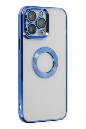 Newface Apple iPhone 14 Pro Max Kılıf Slot Silikon - Mavi