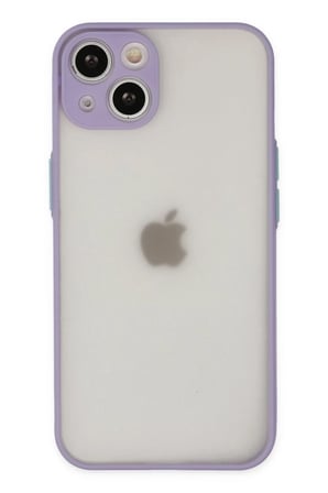 Newface Apple iPhone 14 Kılıf Montreal Silikon Kapak - Mor