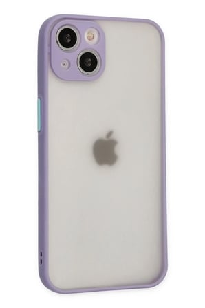 Newface Apple iPhone 14 Kılıf Montreal Silikon Kapak - Mor