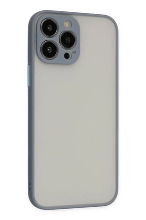 Newface Apple iPhone 14 Pro Kılıf Montreal Silikon Kapak - Gri