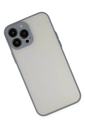 Newface Apple iPhone 14 Pro Kılıf Montreal Silikon Kapak - Gri