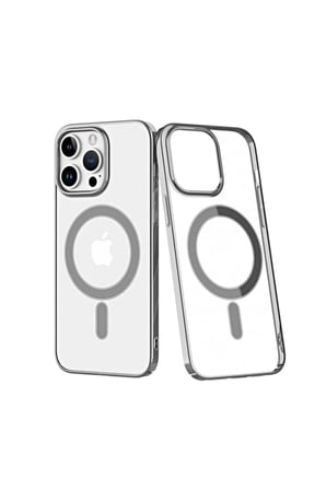 Newface Apple iPhone 14 Pro Kılıf Element Magneticsafe Sert Kapak - Gümüş