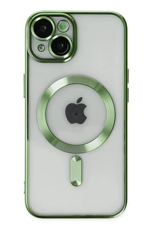 Newface Apple iPhone 14 Kılıf Kross Magneticsafe Kapak - Koyu Yeşil