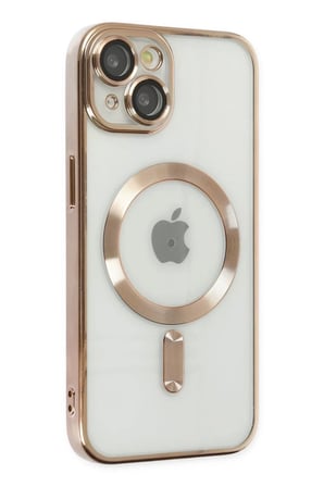 Newface Apple iPhone 14 Plus Kılıf Kross Magneticsafe Kapak - Gold