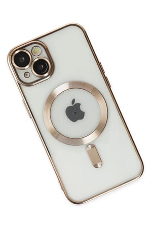 Newface Apple iPhone 14 Plus Kılıf Kross Magneticsafe Kapak - Gold