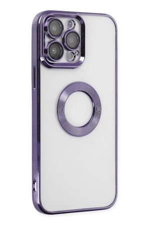 Newface Apple iPhone 14 Pro Max Kılıf Slot Silikon - Mor