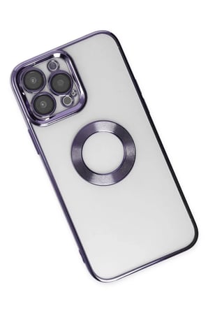 Newface Apple iPhone 14 Pro Max Kılıf Slot Silikon - Mor