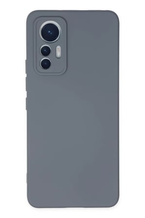 Newface Xiaomi Mi 12 Lite Kılıf Nano içi Kadife Silikon - Gri