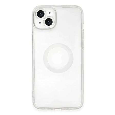 Newface Apple iPhone 14 Plus Kılıf Santa Lens Silikon - Şeffaf