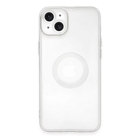 Newface Apple iPhone 14 Plus Kılıf Santa Lens Silikon - Şeffaf