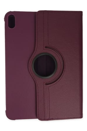Newface Apple iPad 2022 10.9 (10.nesil) Kılıf 360 Tablet Deri Kılıf - Mürdüm