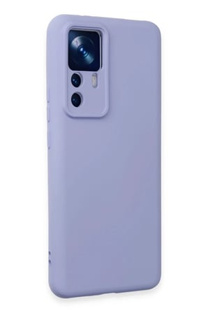 Newface Xiaomi Mi 12T Pro Kılıf Nano içi Kadife Silikon - Lila