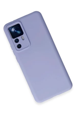 Newface Xiaomi Mi 12T Pro Kılıf Nano içi Kadife Silikon - Lila