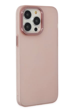 Newface Apple iPhone 13 Pro Max Kılıf Modos Metal Kapak - Pembe