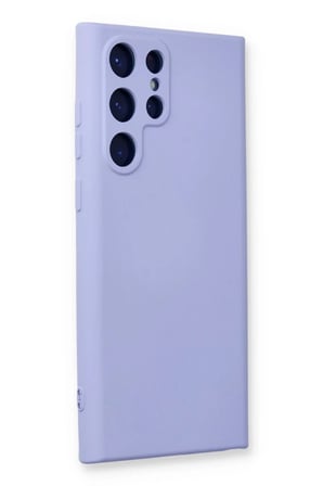 Newface Samsung Galaxy S23 Ultra Kılıf Nano içi Kadife Silikon - Lila