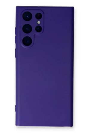 Newface Samsung Galaxy S23 Ultra Kılıf Nano içi Kadife Silikon - Mor