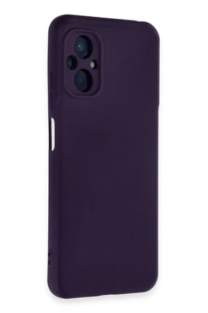 Newface Xiaomi Poco M5 Kılıf Nano içi Kadife Silikon - Mor