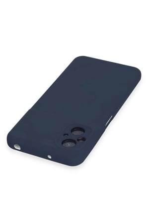 Newface Xiaomi Poco M5 Kılıf Nano içi Kadife Silikon - Lacivert
