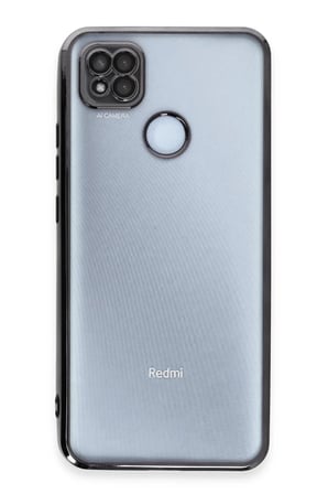 Newface Xiaomi Redmi 9C Kılıf Razer Lensli Silikon - Siyah