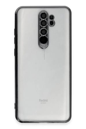 Newface Xiaomi Redmi Note 8 Pro Kılıf Razer Lensli Silikon - Siyah