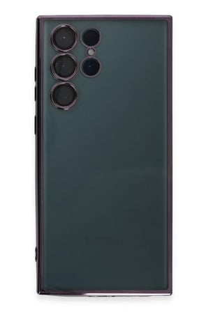 Newface Samsung Galaxy S22 Ultra Kılıf Razer Lensli Silikon - Mor