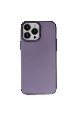 Newface Apple iPhone 14 Pro Max Kılıf Modos Metal Kapak - Derin Mor