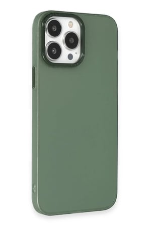 Newface Apple iPhone 14 Pro Max Kılıf Modos Metal Kapak - Koyu Yeşil