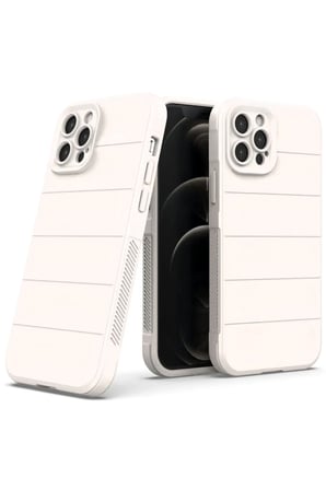 Newface Apple iPhone 12 Pro Kılıf Optimum Silikon - Krem