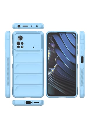 Newface Xiaomi Poco X4 Pro 5G Kılıf Optimum Silikon - Sky Blue
