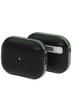 Movenchy Apple Airpods Pro 2 (2.nesil) MO-A8 Armor Kılıf - Koyu Yeşil