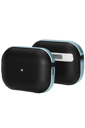 Movenchy Apple Airpods Pro 2 (2.nesil) MO-A8 Armor Kılıf - Sierra Blue