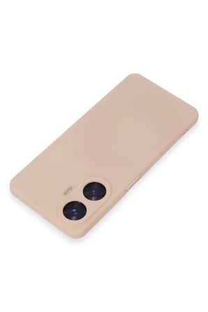 Newface Realme C55 Kılıf Nano içi Kadife Silikon - Pudra