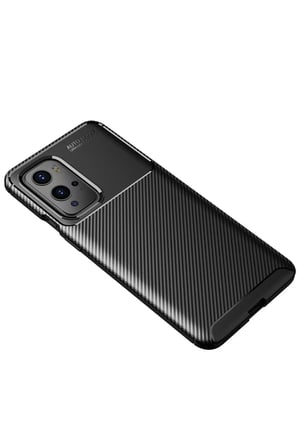 Newface One Plus 9 Pro Kılıf Auto Focus Karbon Kapak - Siyah