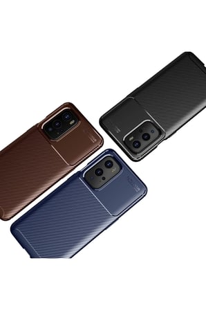 Newface One Plus 9 Pro Kılıf Auto Focus Karbon Kapak - Siyah