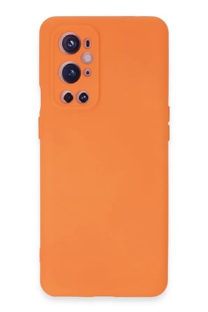 Newface One Plus 9 Pro Kılıf Nano içi Kadife Silikon - Turuncu