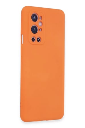 Newface One Plus 9 Pro Kılıf Nano içi Kadife Silikon - Turuncu