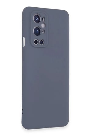 Newface One Plus 9 Pro Kılıf Nano içi Kadife Silikon - Gri