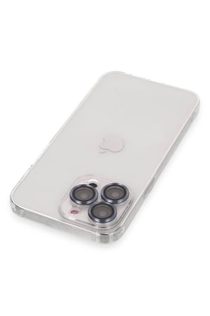 Newface Apple iPhone 13 Pro Kılıf Luko Lens Silikon - Sierra Blue