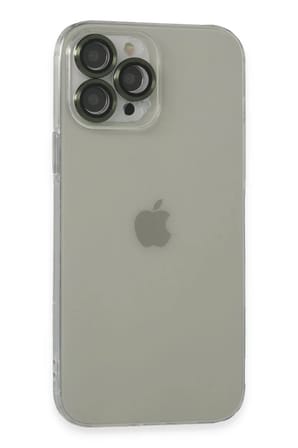 Newface Apple iPhone 13 Pro Max Kılıf Luko Lens Silikon - Yeşil