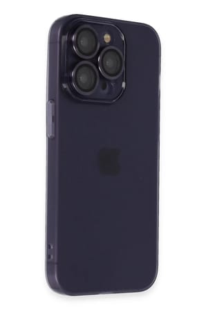 Newface Apple iPhone 14 Pro Max Kılıf Luko Lens Silikon - Siyah
