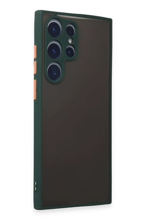 Newface Samsung Galaxy S22 Ultra Kılıf Montreal Silikon Kapak - Yeşil