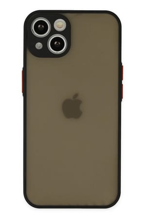 Newface Apple iPhone 15 Kılıf Montreal Silikon Kapak - Siyah