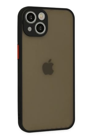 Newface Apple iPhone 15 Kılıf Montreal Silikon Kapak - Siyah