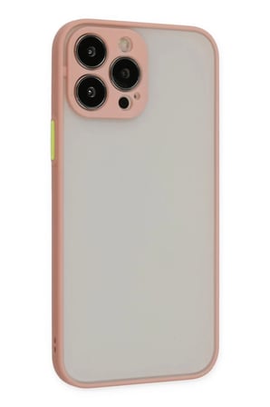 Newface Apple iPhone 15 Pro Kılıf Montreal Silikon Kapak - Pembe