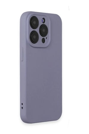 Newface Apple iPhone 15 Pro Kılıf Nano içi Kadife Silikon - Lila
