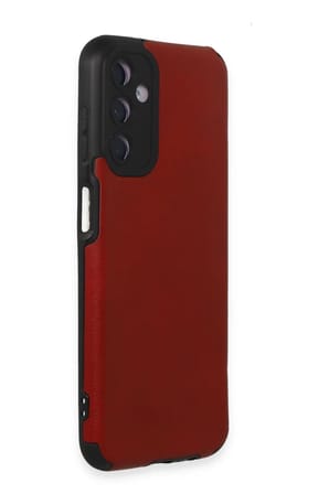 Newface Samsung Galaxy M14 5G Kılıf Loop Deri Silikon - Kırmızı