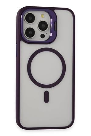 Joko Apple iPhone 14 Pro Kılıf Roblox Lens Magsafe Standlı Kapak - Derin Mor