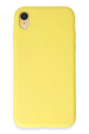 Newface Apple iPhone XR Kılıf First Silikon - Sarı