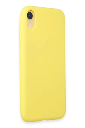 Newface Apple iPhone XR Kılıf First Silikon - Sarı