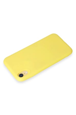 Newface Apple iPhone XR Kılıf First Silikon - Sarı